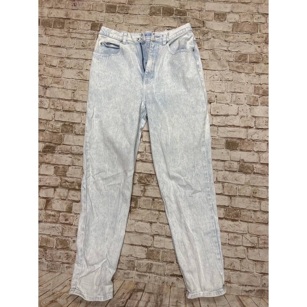 90s Vintage Mom Jeans Size 14  Light Acid Wash High Waisted LA BLUES‎ Classics